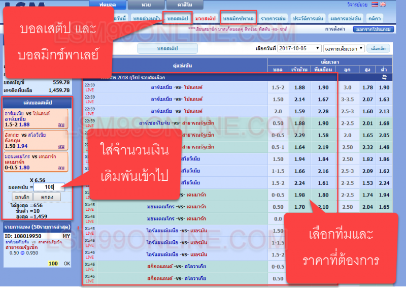 วิธีแทงบอลชุด 12BET แทงยังไง